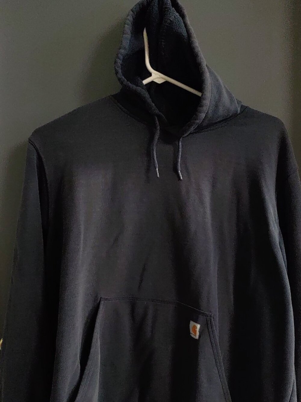 Carhartt Midweight Sweatshirt Hoodie Men's 3XL Tall Navy Pullover K121 472